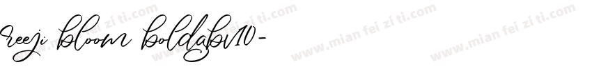 reeji bloom boldgbv10字体转换